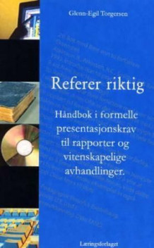 Referer riktig av Glenn-Egil Torgersen (Heftet)